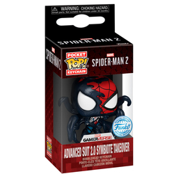 Llavero Pocket Pop Marvel Spider-Man 2 Advanced Suit 2.0 Sym