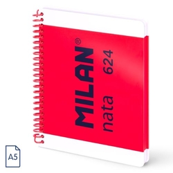 Paq/3 cuaderno espiral a5 80h 95g. cuad.5x5 microperforado color azul