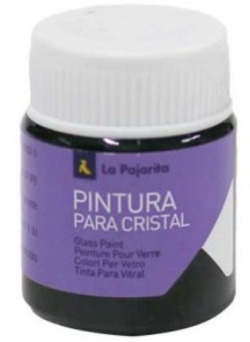 BOX OF 6 BOTTLES OPAQUE FABRIC PAINT LA PAJARITA 25ML PURLPLE