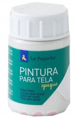 C/6 BOTE PINTURA PARA TELA OPACA A PAJARITA BRANCO 35ML