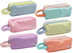 PAQ/12 PORTATODO TRIPLE 21X10X8 CM SOFT CON ASA COR PASTE
