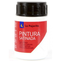 BOX OF 6 CUPS SATIN PAINT LA PAJARITA WHITE 35ML L21