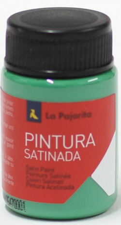 C/6 FRASCO PINTURA ACETINADA A PAJARITA VERDE VIVO L17