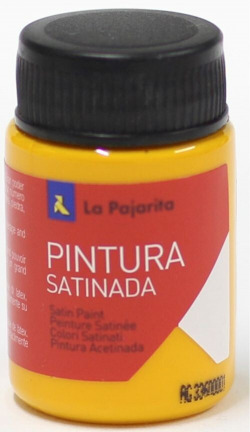 BOX OF 6 BOTTLES SATIN PAINT LA PAJARITA MEDIUM YELLOW L26