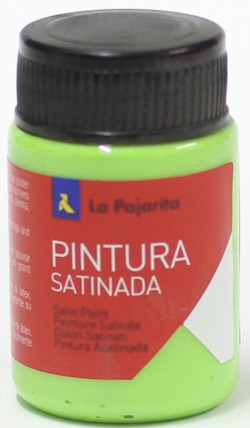 BOX OF 6 BOTTLES SATIN PAINT LA PAJARITA PARROT GREEN L37