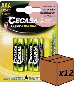 C/12 BLISTER 4+2 PILAS CEGASA SUPER ALCALINA AAA LR03