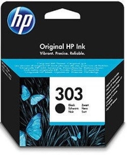 CARTUXO TINTA ORIGINAL HP 303 NEGRE T6N02AE