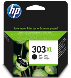CARTUXO TINTA ORIGINAL HP 303XL NEGRE T6N04AE