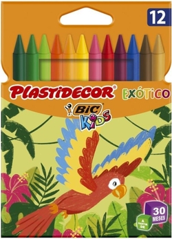 PLASTIDECOR 12 WAXES CASE IN EXOTIC COLORS