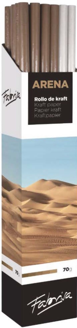 EXP 30 ROULEAUX PAPIER KRAFT VERJURADO 1X3M BRUN ET BLANC