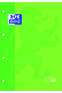 PAQ/5 RECAMBIO COLOR1 VERDE MANZ A4 80H 4TAL. 90G. CUAD.5X5