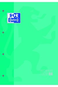 PACK OF 5 REFILLS COLOR MINT GREEN A4 80 SHEETS 4 HOLES 90G GRAPH 5X5