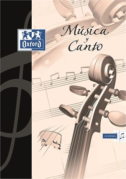 A4 MUSIC AND SONG NOTEBOOK 24 PAGES 11 PENTAGRAMAS 2MM OXFORD