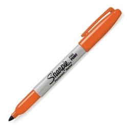 C/12 ROTULADOR SHARPIE PUNTA FINA LARANXA PERMANENTE