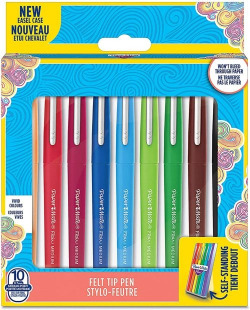 ESTOJO 10 MARCADORES PAPER MATE FLAIR CORES SORTIDOS