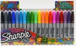 ESTOXO 20 ROTULADORES SHARPIE FINO FORNECIDOS PERMANENTE