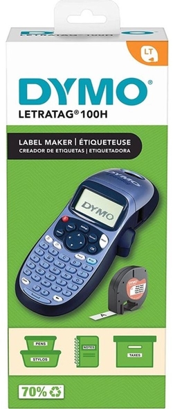 ROTULADORA DYMO LETRATAG LT-100H + 1 CINTA PRÉSENT