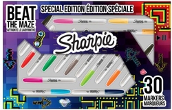 ESTOJO 30 MARCADORES SHARPIE PONTA FINA CORES SORTIDOS
