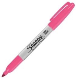 C/12 MARCADOR SHARPIE PONTA FINA FUCSIA PERMANENTE