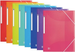PACK/10 DOSSIER PLASTIQUE A4+ GOMMES ET RABAT URBAN ASSORTIMENTS