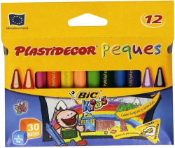 ESTOIG 12 CERAS PLASTIDECOR PEQUES TRIANGULARES