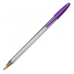 BOX OF 20 PENS BIC CRISTAL LARGE FUN PURPLE
