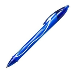 BOX OF 12 PENS BIC GEL-OCITY QUICK DRY COLOR BLUE