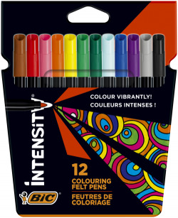 BOX OF12 MARKERS INTENSITY MEDIUM TIP BIC