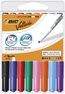 BAG OF 8 VELEDA MARKERS 1741 ASSORTED COLORS