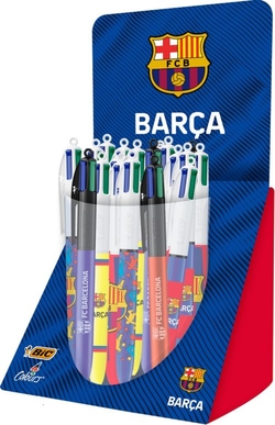 EXP 30 BOLIGRAFOS BIC 4 CORES F.C. BARCELONA PUNTA 1MM