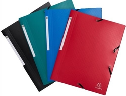 PAQ/10 CARPETA A4 GOMES I SOLAPES PP OPAK REC. COL. ASSORTIMENT