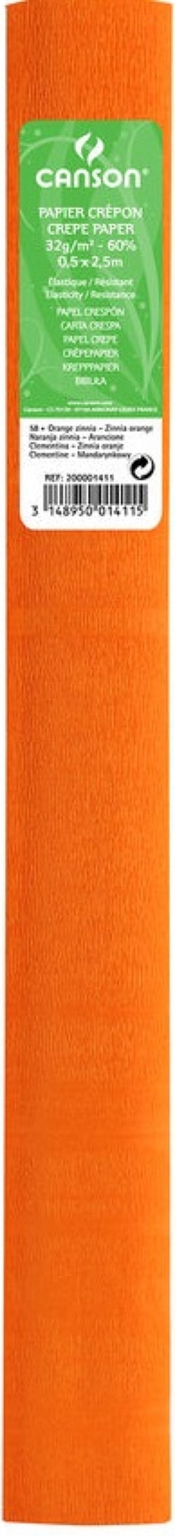 ROULER CONTINUO PAPIER CRESPON 50X250CM MANDARINA 30G