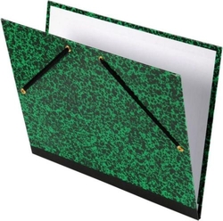 CARDBOARD DRAWING FOLDER WITH ELASTIC STICKS 52X72CM GREEN MARBLE