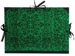 CARPETA DIBUIX CARTON AMB LAZOS 52X72CM MARMOL VERD