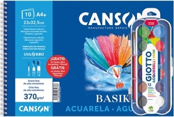 BASIK SPIRAL DRAWING PAD WATERCOLOR AND TEMPERA A4 370G. REG