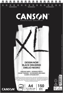 BLOCO DESSIN NOIR XL A4 40H 150G. MICROPERFURADO