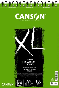 DRAWING NOTEPAD CANSON XL A4 50 SHEETS 160G