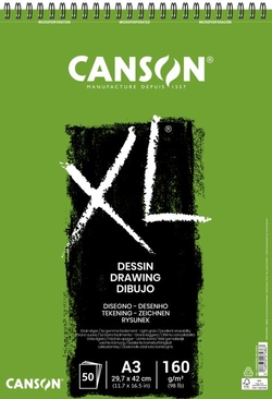 DRAWING NOTEPAD CANSON XL A3 50 SHEETS 160G