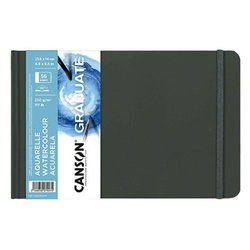 CAHIER CANSON GRADUATE AQUARELLE 21,6X27,9 28H 250G G.FINO