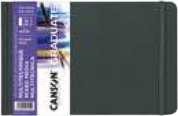 CADERNO CANSON MIX MEDIA BRANCO 14X21,6 36H 200G G. FINO