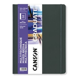 CADERNO CANSON MIX MEDIA BRANCO 21,6X27,9 36H 200G G. FINO