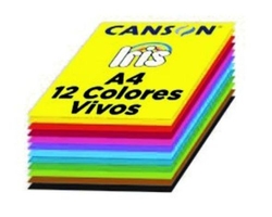 PAQ/120 CARTOLINES IRIS A4 185G. ASSORTIMENT COLORS VIVOS