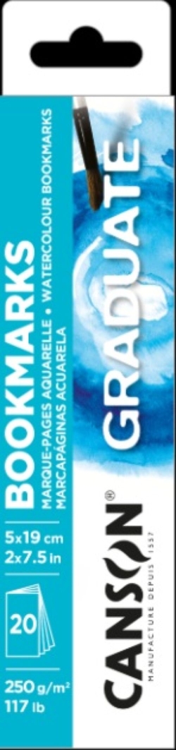 C/20 MARCAPAGINAS 5X19 CANSON GRADUATE ACUARELA FI 25OG.