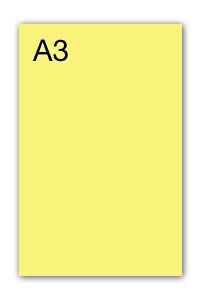 PACK/50 CARTOLINAS IRIS A3 185G. AMARELO LIMÃO