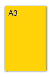 PAQ/50 CARTOLINES IRIS A3 185G. GUALDA