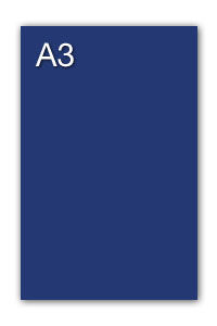 PACK/50 PAPIER CARTON IRIS A3 185G. BLEU ULTRAMAR