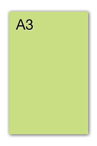 PAQ/50 CARTOLINAS IRIS A3 185G. VERDE MANZANA