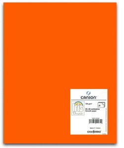 PACK OF 25 IRIS CARDBOARD 50X65 185G ORANGE