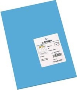 PACK/25 PAPIER CARTON IRIS 50X65 185G. BLEU MALDIVAS