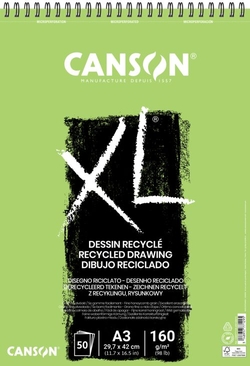 DRAWING NOTEPAD CANSON XL RECYCLED A3 50 SHEETS 160G